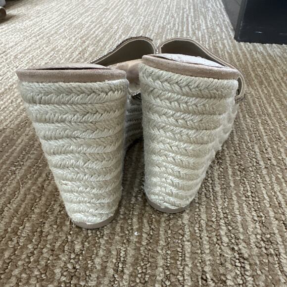 Steve Madden Sanctuary Rhinestones Crystals Bling Slip-On Wedge Sandals size 8 M - Picture 6 of 8